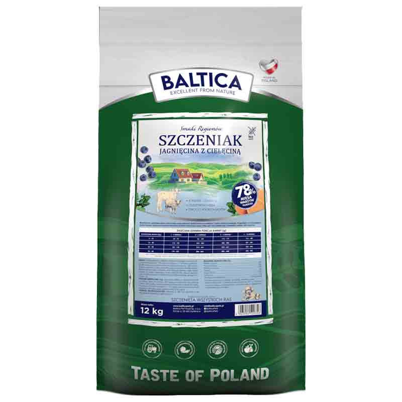 Baltica Puppy Jagnięcina z cielęciną dla szczeniąt S/XL 12kg