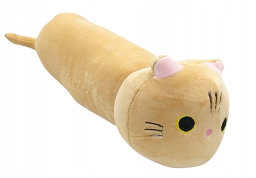 Przytulanka Poduszka Maskotka Kotek Wałek 46 cm