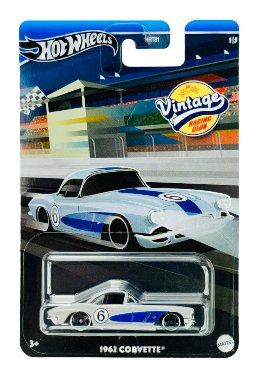 HOT WHEELS 1962 CORVETTE VINTAGE RACING CLUB 1/5 HRV06