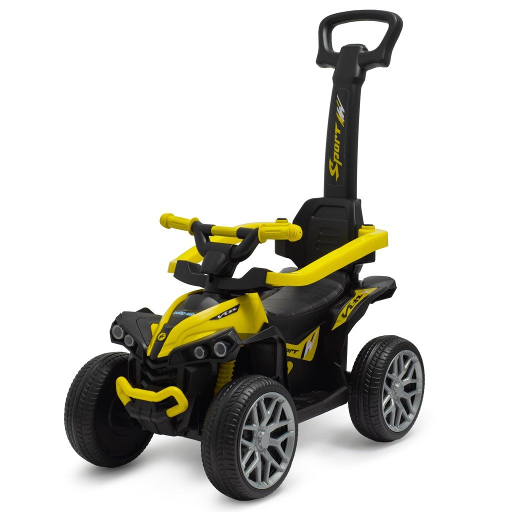 Jeździk z rączką Mega żółte Baby Mix