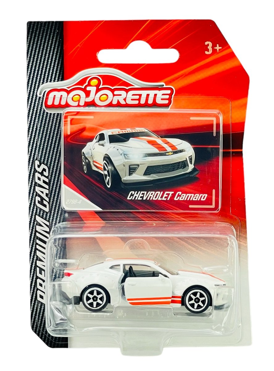 MAJORETTE PREMIUM CHEVROLET CAMARO BIAŁY 279B-4 1:61