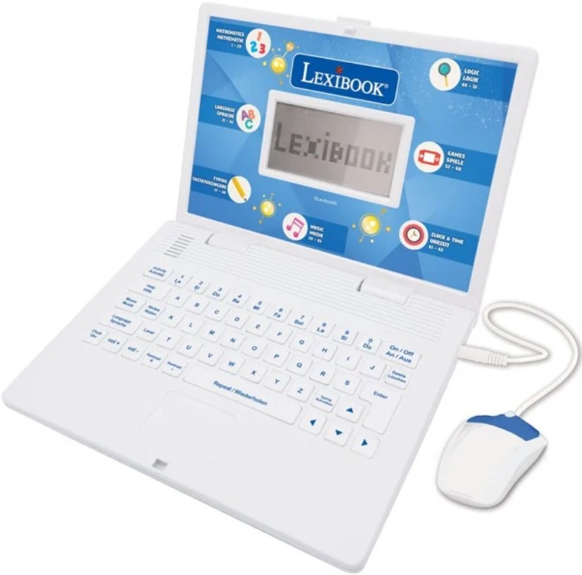 Laptop edukacyjny Lexibook Bilingual Educational Laptop Języki angielski i niemiecki (3380743094878)