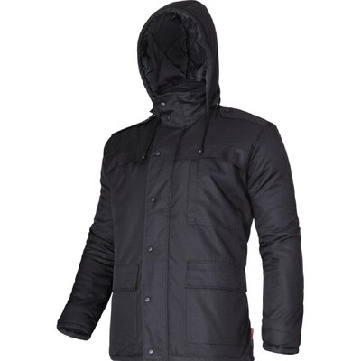 LAHTI PRO Kurtka robocza zimowa ocieplana z kapturem granatowa rozmiar 3XL L4092806 LPL4092806