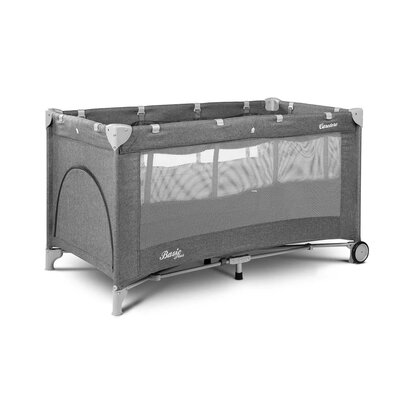 Caretero Łóżeczko turystyczne Basic Plus - Graphite 23106640