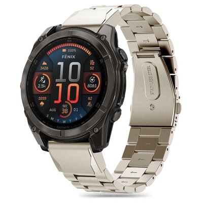 Pasek TECH-PROTECT Stainless do Garmin Fenix 5X/5X Plus/6X/6X Pro/7X/8 (51 mm) Tytanowy