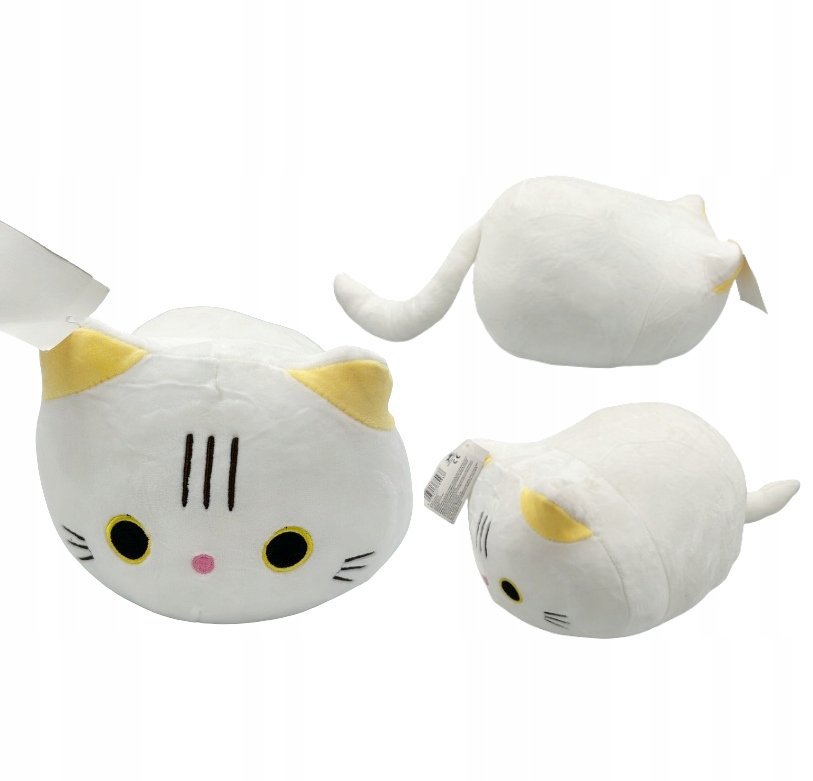 Przytulanka Poduszka Maskotka Kotek Wałek 30 cm