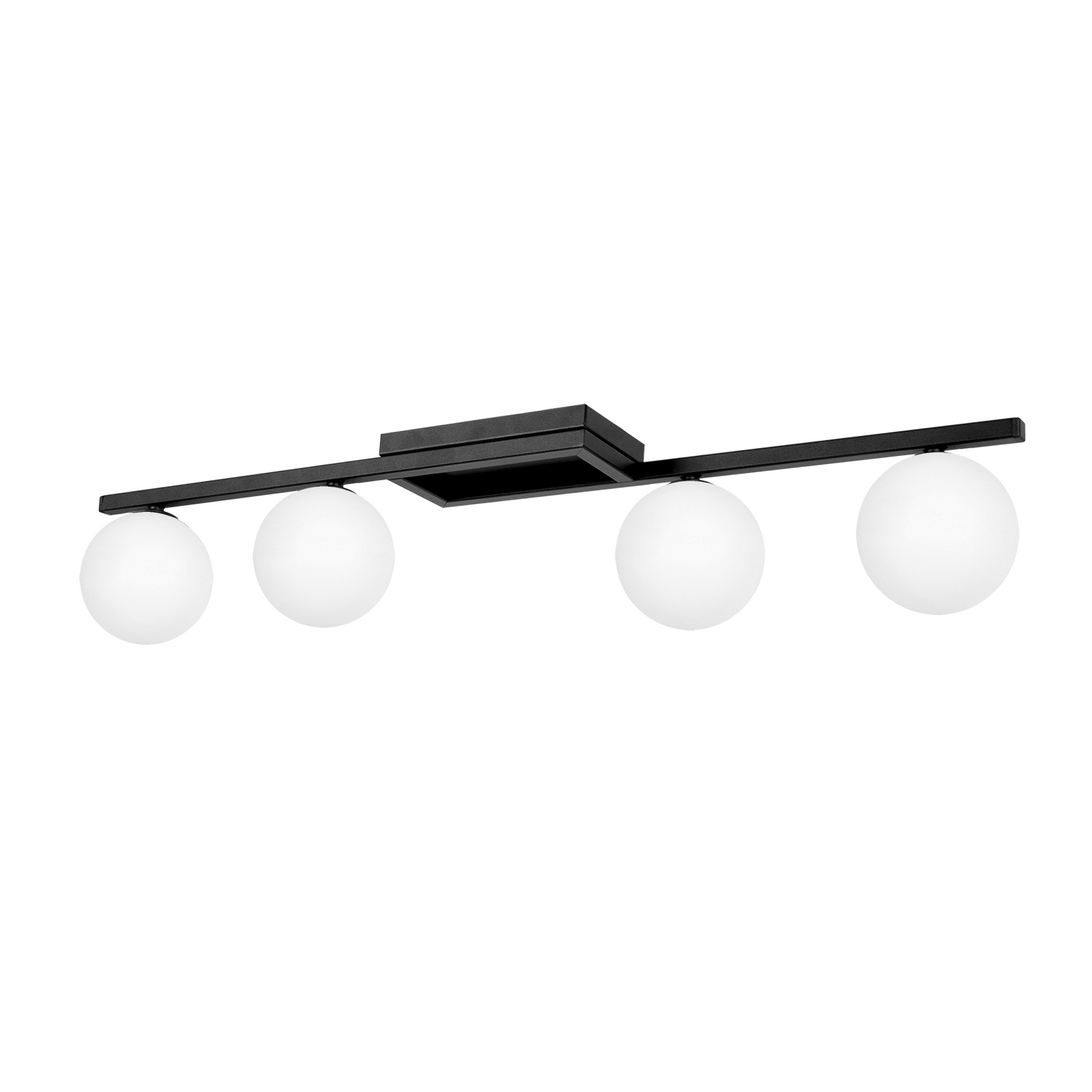 Lampa sufitowa w kolorze czerni i bieli, do jadalni K-5460 z serii KORFU 