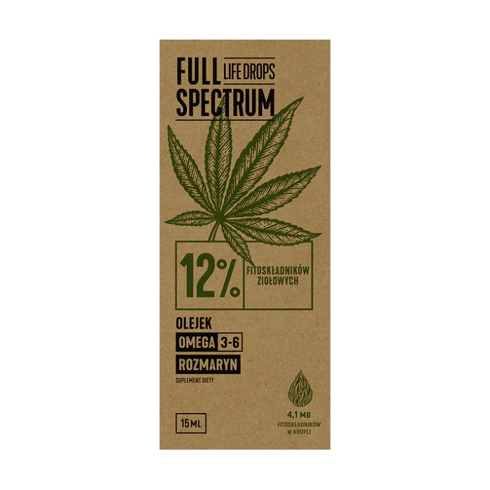 Full Spectrum Olejek Konopny CBD + CBDa 12% 15 ml 15 ml