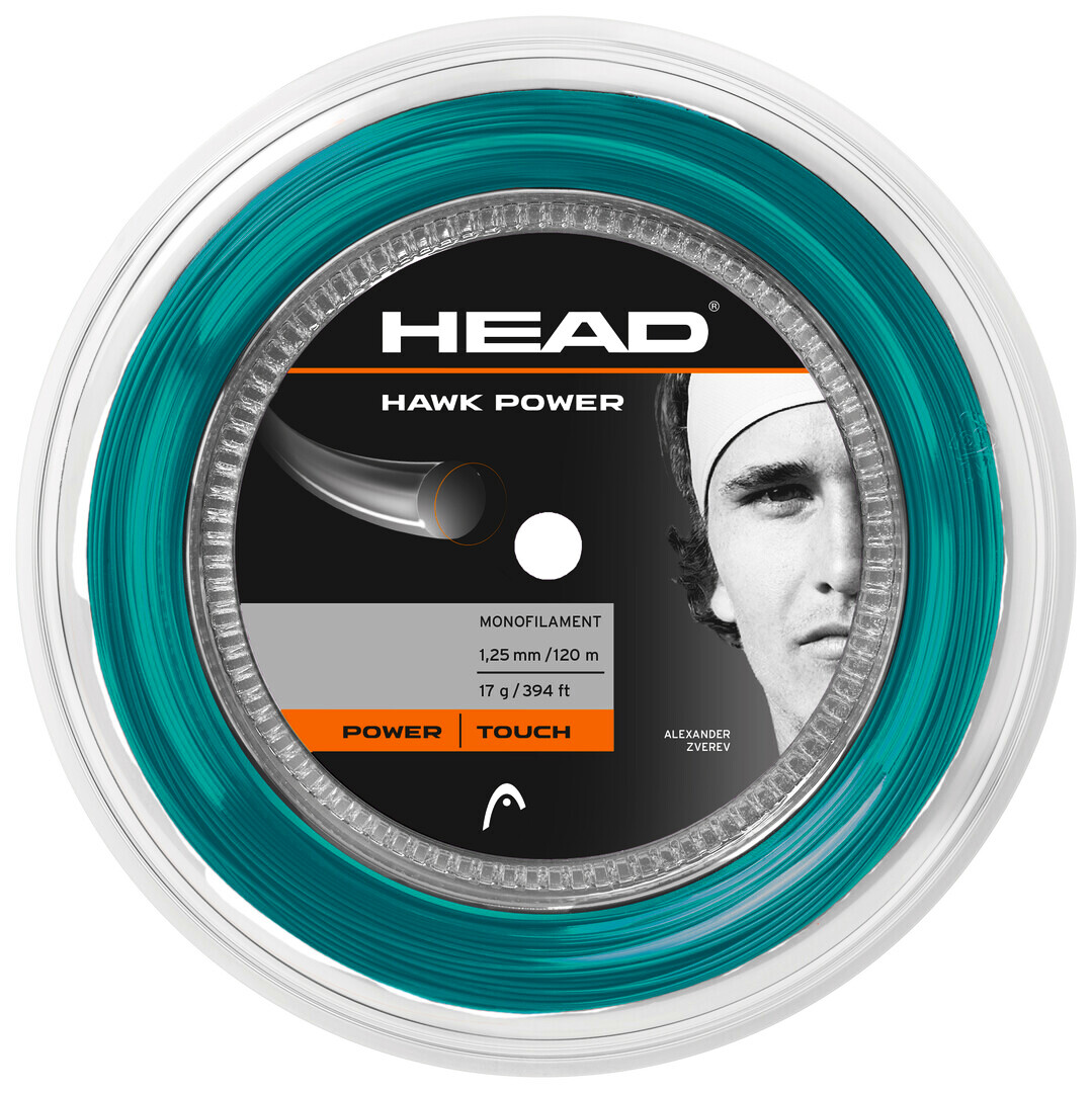 Naciąg tenisowy Head Hawk Power Petrol Reel (200 m) 1,25 mm