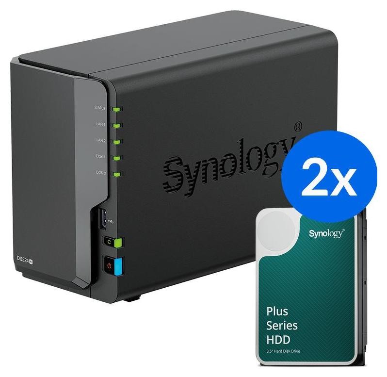 Synology DS224+/2x HAT3300-6T 2x 6TB DS224+-12T-00-2