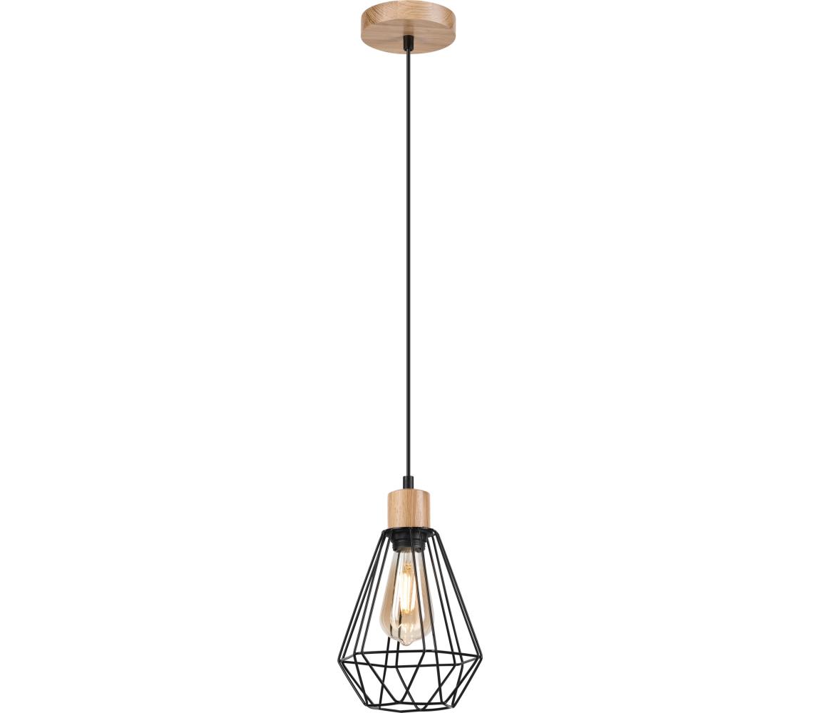 Brilagi - Żyrandol na lince WOODY BASKET 1xE27/60W/230V dąb