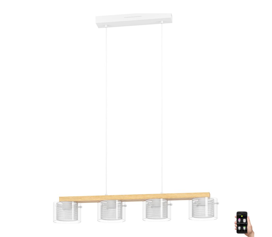 Eglo 900881 - LED RGBW Ściemnialny żyrandol na lince PORTICO-Z 4xLED/3,7W/230V