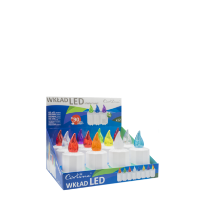 Wkład LED MELIUS 11 cm mix kolorów