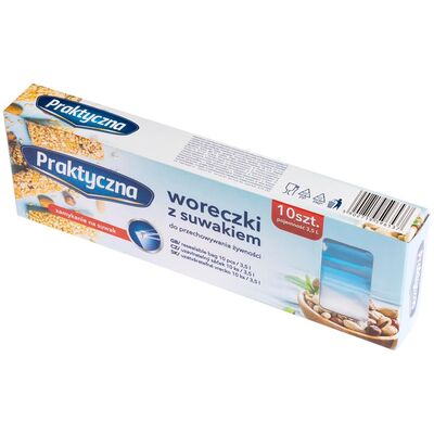 Woreczki z suwakiem Praktyczna 3,5 l 10 sztuk