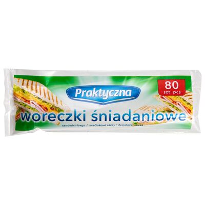 Woreczki śniadaniowe Praktyczna 18,5 x 25,5 cm 80 sztuk