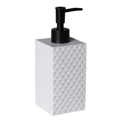 Dozownik mydła Armo 7 x 18,5 cm biało-czarny