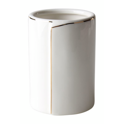 Kubek Fold 7 x 10 cm biało-złoty