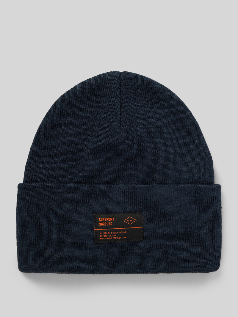 Czapka beanie z naszywką z logo model ‘WORKWEAR’