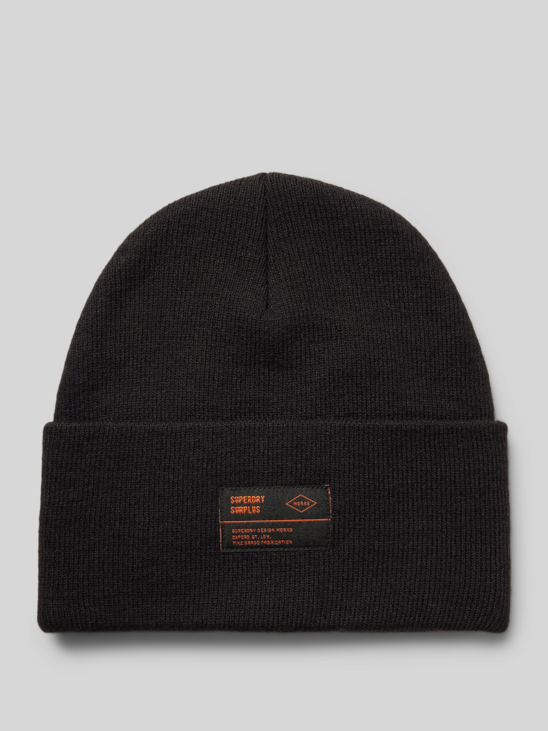 Czapka beanie z naszywką z logo model ‘WORKWEAR’