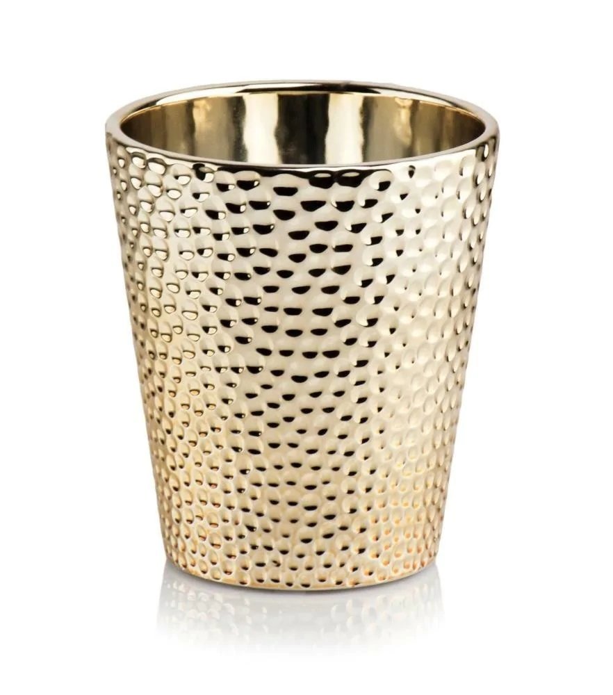 Osłonka złota na storczyka ceramiczna glamour 13 cm