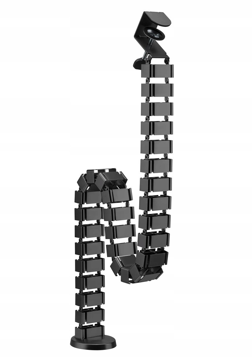 Organizer na kable Kręgosłup Maskownica 130cm Spacetronik prowadnica czarna