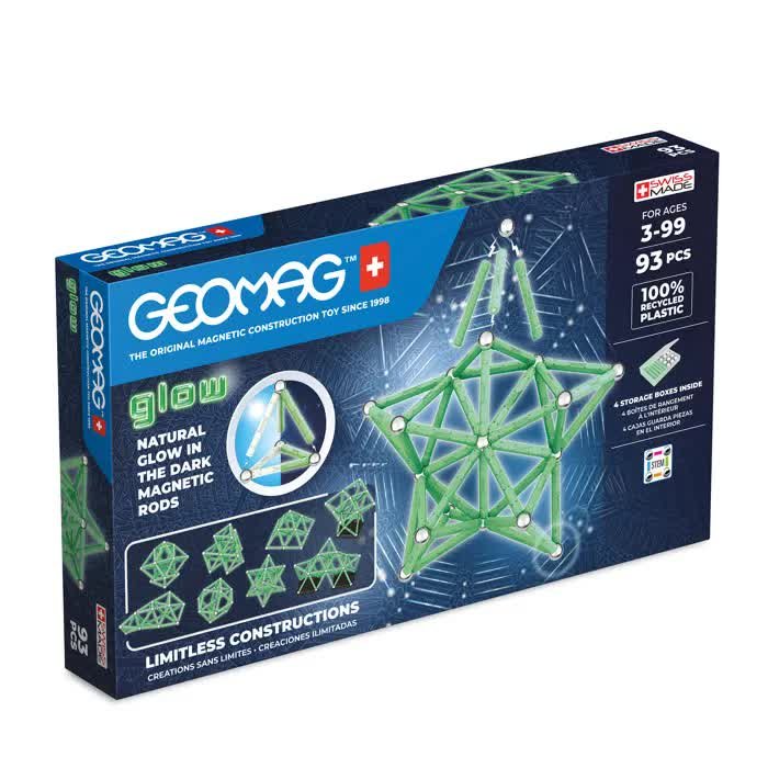Klocki magnetyczne GEOMAG Glow 93 el.