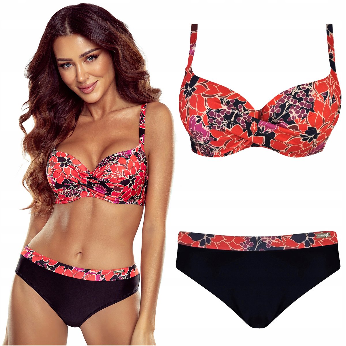 Strój kąpielowy dwuczęściowy GABBIANO Esther-EDX 12/A 40D L 80D