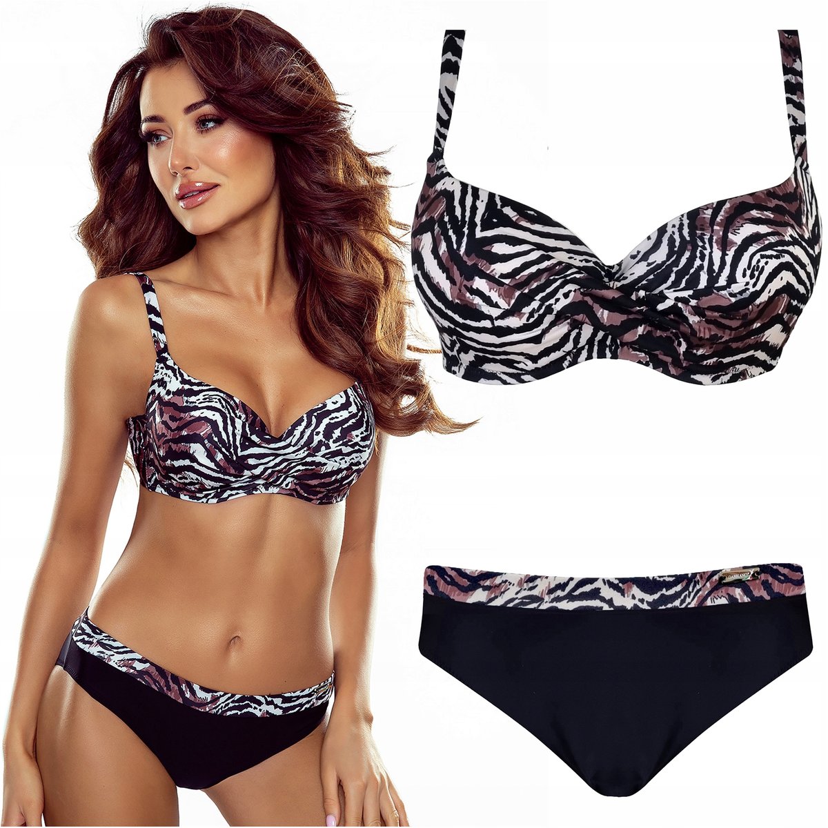 Strój kąpielowy dwuczęściowy GABBIANO Esther 103/A 44E XXL 90E