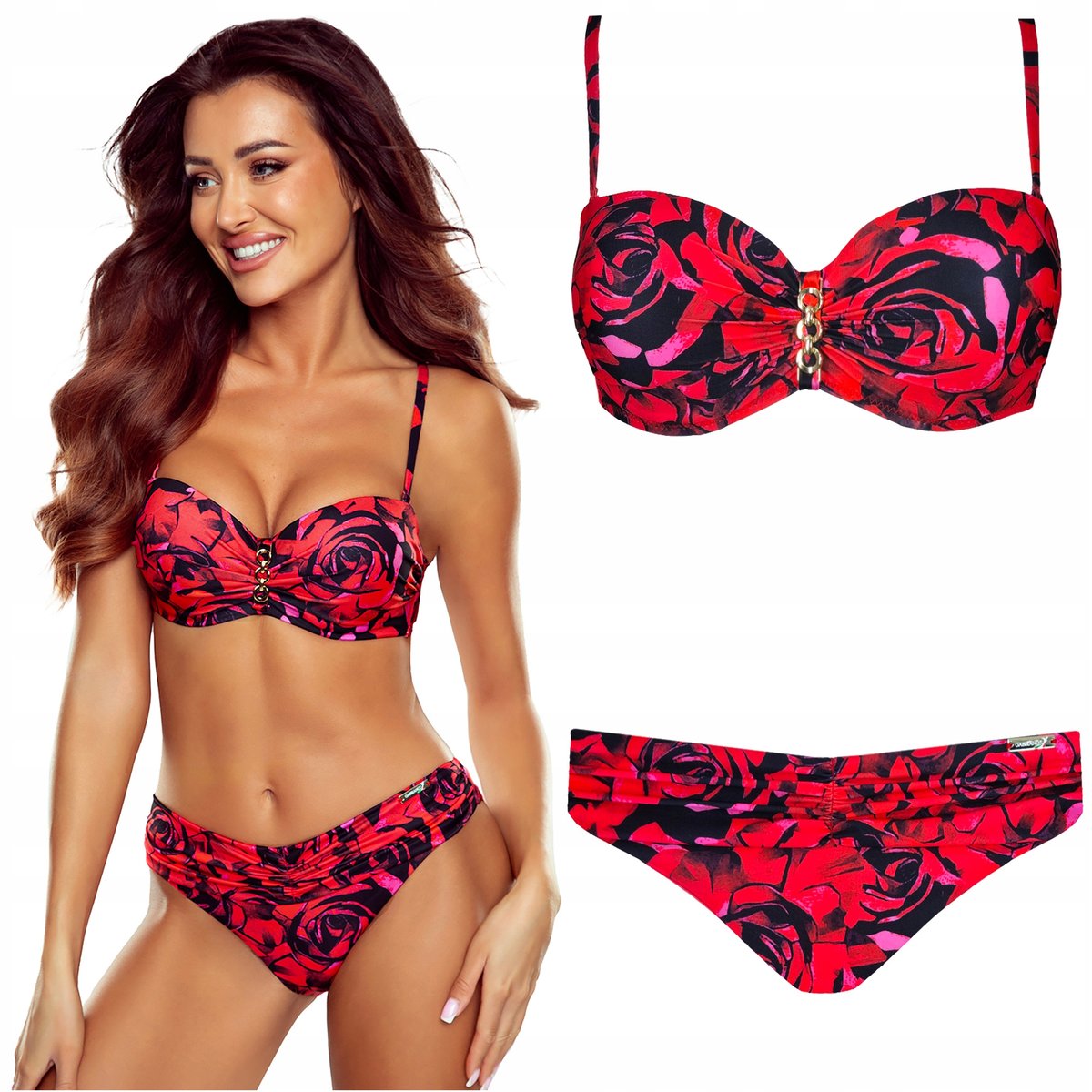 Strój kąpielowy dwuczęściowy push up GABBIANO Ashley 04/A 40D L 80D