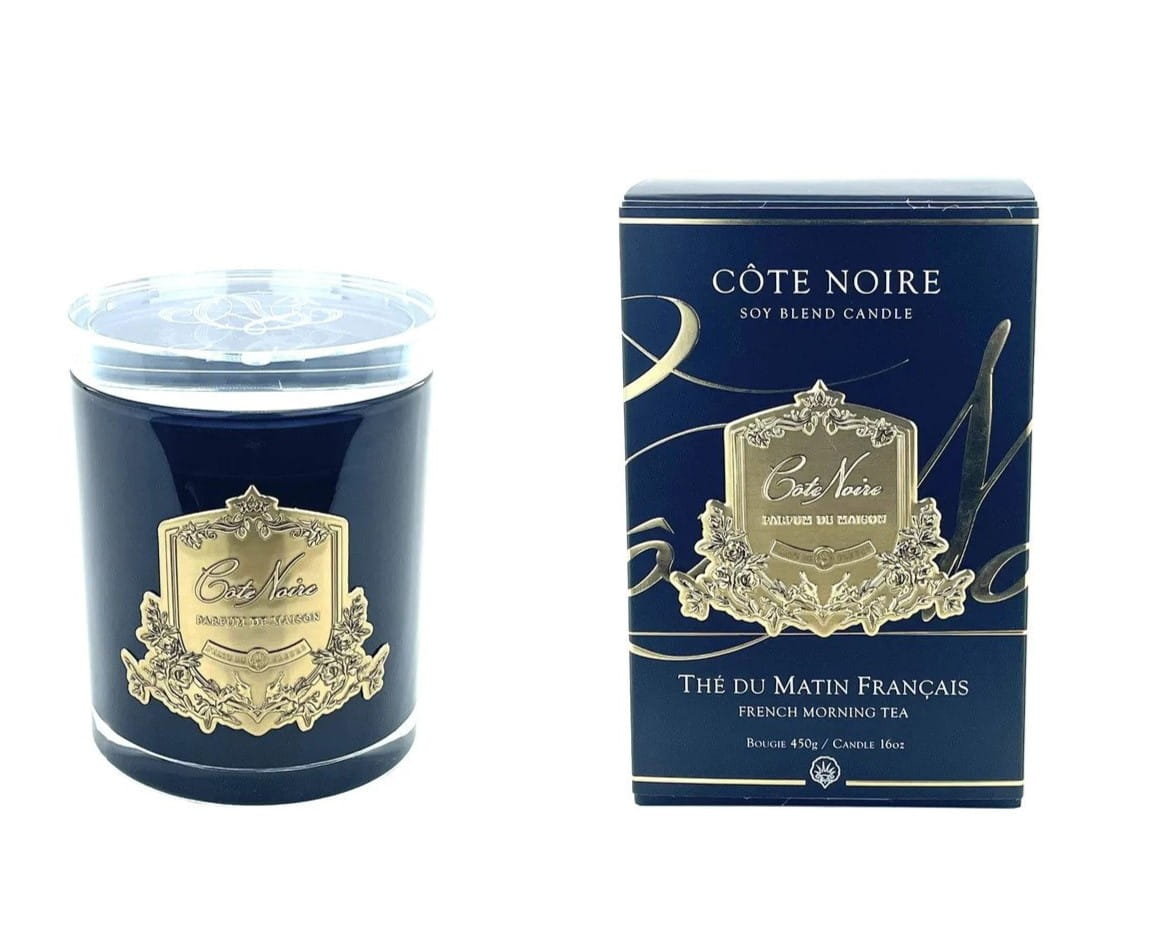 Sojowa Świeca Zapachowa Cote Noire French Morning Tea Gold 185g