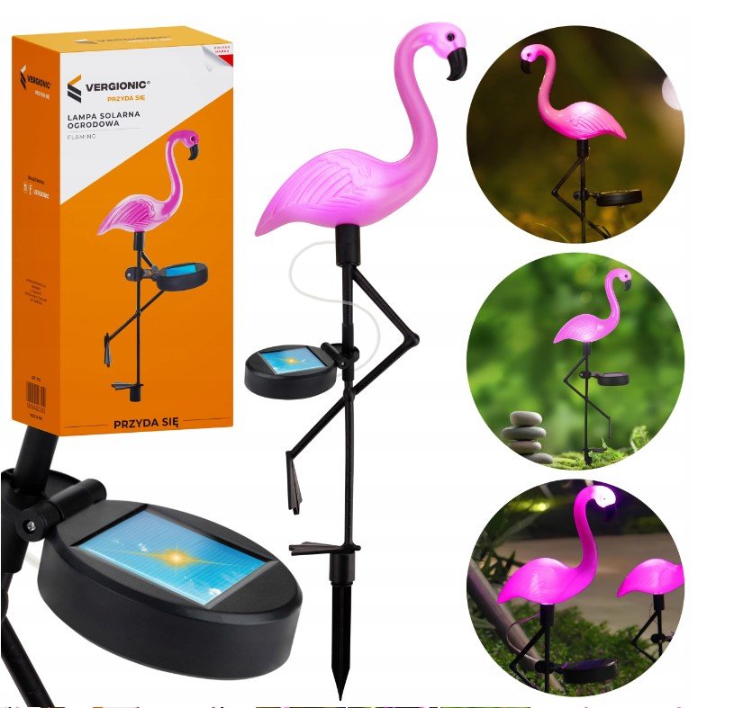 Lampa Solarna Led Ogrodowa Flaming Do Ogrodu Dekoracyjna Wbijana Ip44