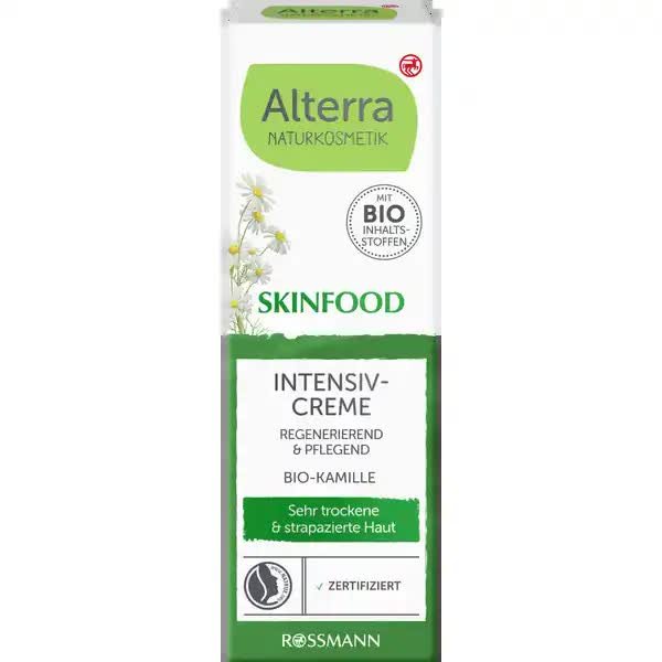 Alterra Skin Food nawilżający krem na dzień skóra sucha, szorstka - rumianek, oliwki