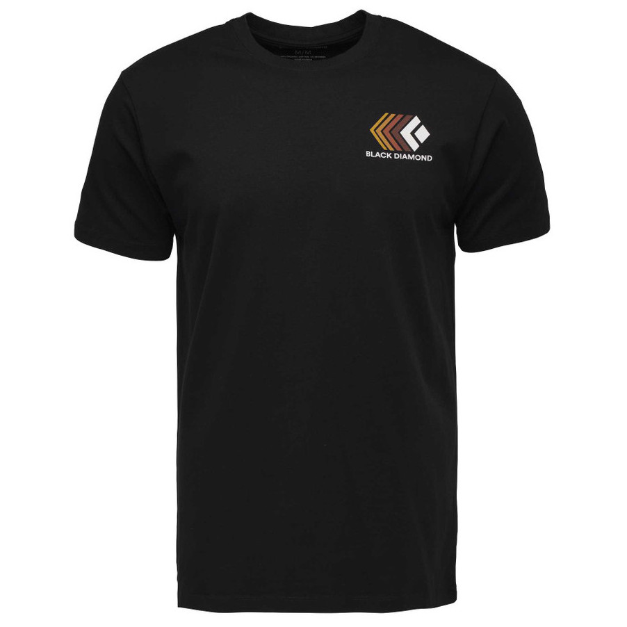 Koszulka męska Black Diamond M Faded Ss Tee Rozmiar: L / Kolor: czarny