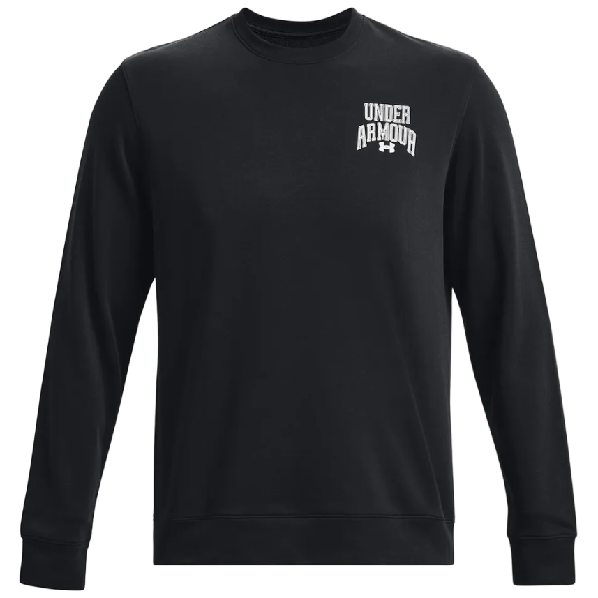 Męska bluza Under Armour Rival Terry Graphic Crew Rozmiar: M / Kolor: czarny