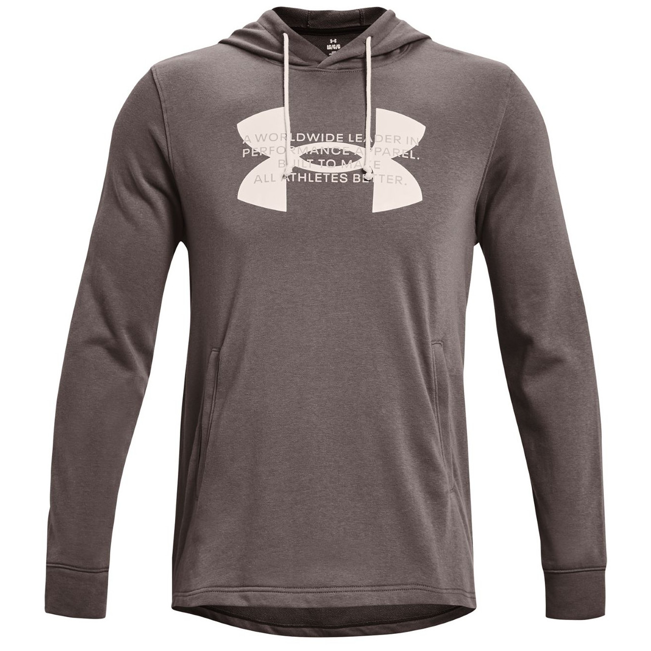 Męska bluza Under Armour Rival Terry Logo Hoodie Rozmiar: M / Kolor: brązowy
