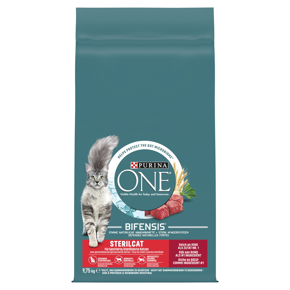 Purina One Sterilcat Bogata w Wołowinę i Pszenicę 9,75kg