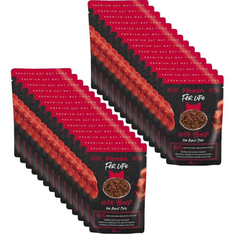 Fitmin Cat For Life Adult Beef 28x85g