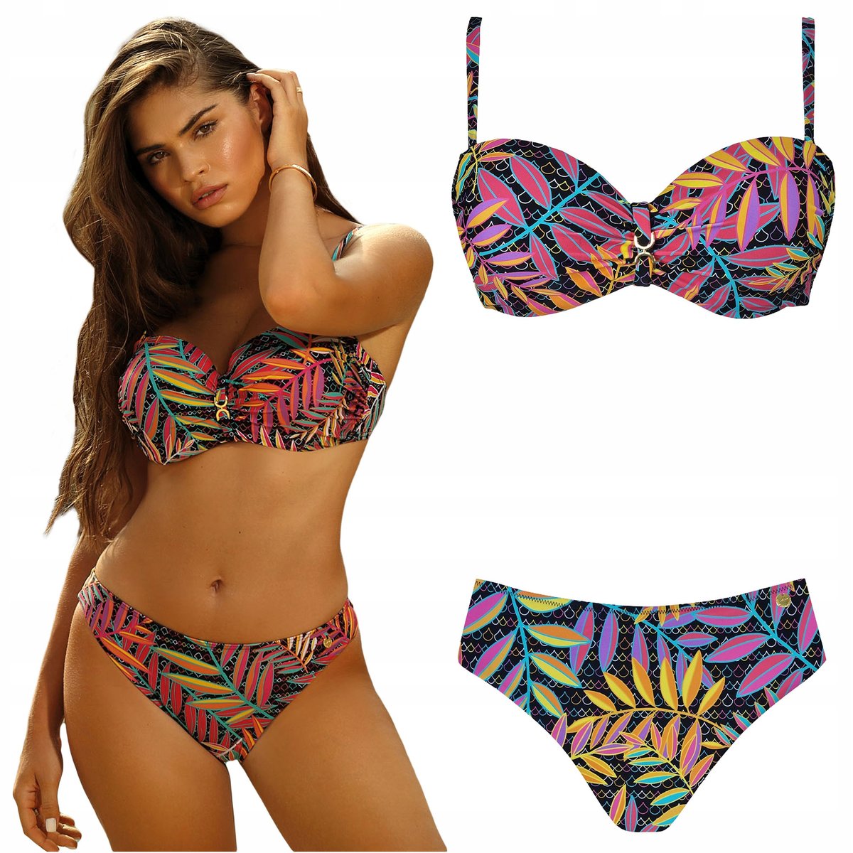 Strój kąpielowy dwuczęściowy SELF S 730 PA1 Palermo 36C S 65C