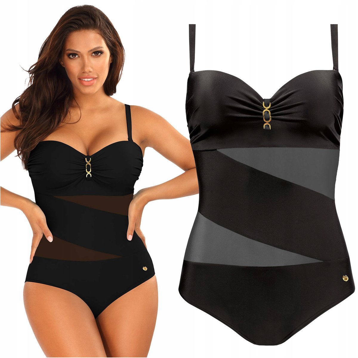 Strój kąpielowy jednoczęściowy SELF 8030 48C 4XL