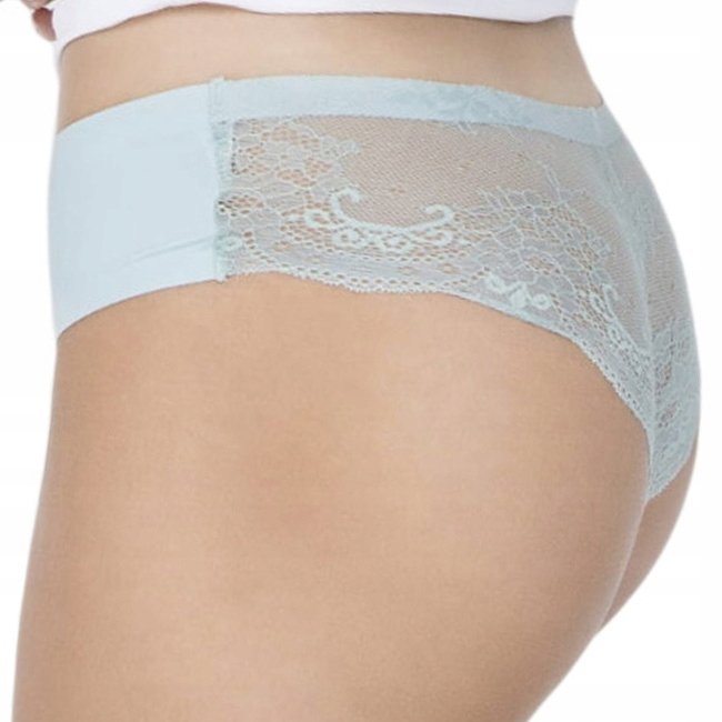 Majtki damskie koronkowe figi JULIMEX Tanga turkusowe M