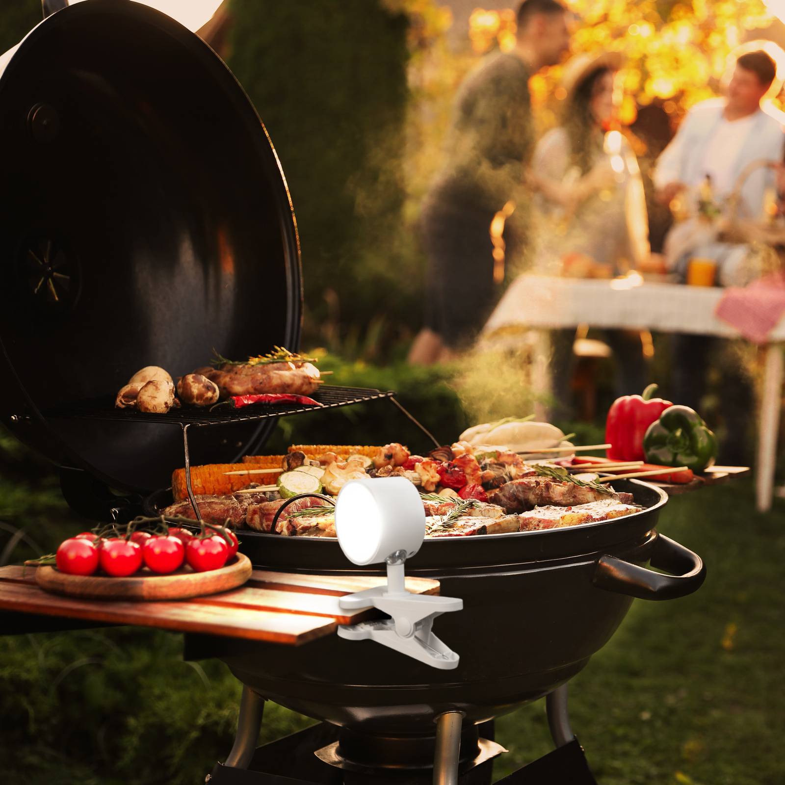 FH Lighting Lampa z klipsem LED Magnetics, biała, ściemniana, CCT