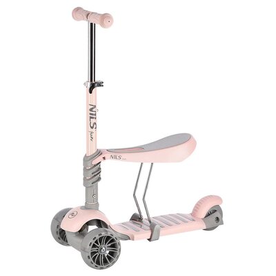 HLB808 2w1 PINK HULAJNOGA DZIECIĘCA NILS FUN