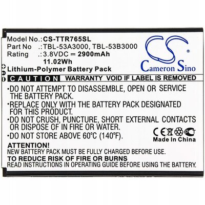 Cameron Sino TP-Link M7650 TBL-53A3000 2900mAh 11.02Wh Li-Polymer 3.8V Cameron Sino) CS-TTR765SL