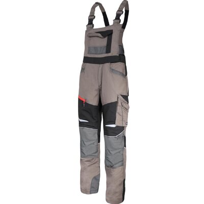 LAHTI PRO Spodnie ogrodniczki robocze ze STRETCH-em Slim Fit roz L L4060903 LPL4060903