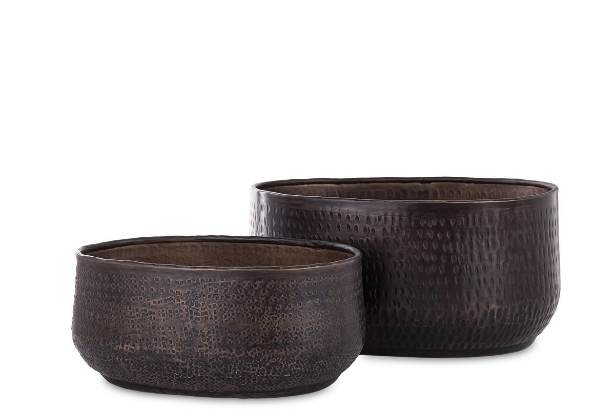 Osłonka Kpl. 2 Szt. Doniczka metalowa Na Kwiaty