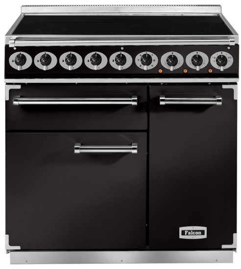 Kuchnia z płytą indukcyjną FALCON Deluxe 90 Czarny chrom