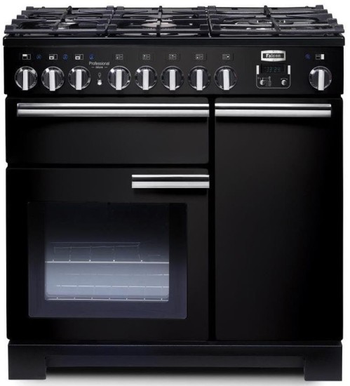 Kuchnia FALCON Professional Deluxe 90 Czarny chrom