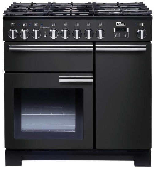 Kuchnia FALCON Professional Deluxe 90 Czarny charcoal chrom