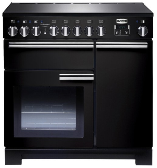 Kuchnia z płytą indukcyjną FALCON Professional Deluxe 90 Czarny chrom