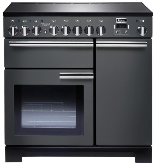 Kuchnia z płytą indukcyjną FALCON Professional Deluxe 90 Szary chrom